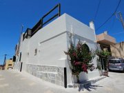Kalo Chorio bei Chersonisos Kreta, Kalo Chorio: Traditionelles Steinhaus mit Dachterrasse und Meerblick zu verkaufen Haus kaufen